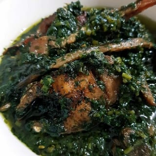 Fried Potato Greens